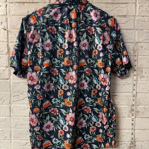 Thomas Sterling Floral Resort Hawaiian Tropical Men’s button up shirt Medium - Picture 5 of 9